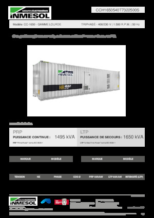 Diesel Generatoren INMESOL CC-1650