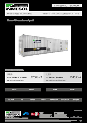 Diesel Generatoren INMESOL CT-1350