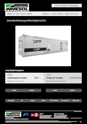 Diesel Generatoren INMESOL CT-1410
