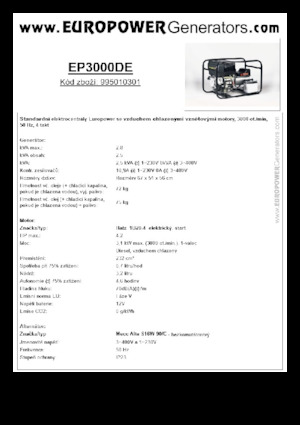 Diesel Generatoren Europower EP3000DE (MA)