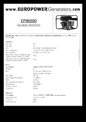 Diesel Generatoren Europower EP4000D (S)