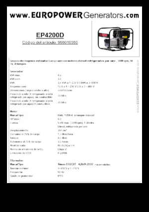 Diesel Generatoren Europower EP4200D (S)