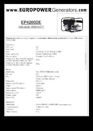 Diesel Generatoren Europower EP4200DE (S)