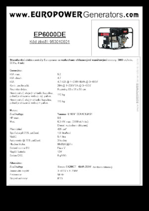 Diesel Generatoren Europower EP6000DE (S)