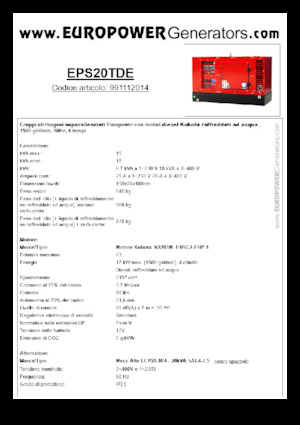 Diesel Generatoren Europower EPS20TDE (MA)