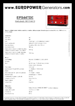 Diesel Generatoren Europower EPS44TDE (LS)