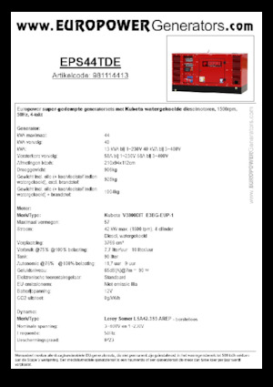 Diesel Generatoren Europower EPS44TDE (LS)