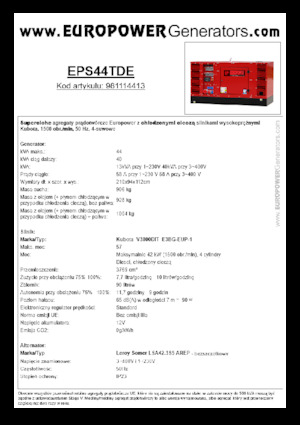 Diesel Generatoren Europower EPS44TDE (LS)