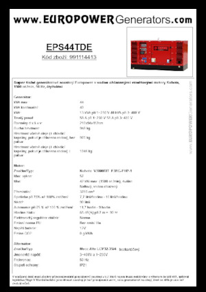 Diesel Generatoren Europower EPS44TDE (MA)