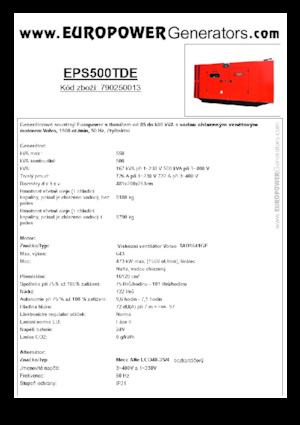Diesel Generatoren Europower EPS500TDE (MA)