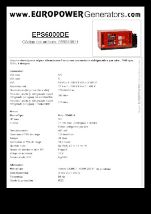 Diesel Generatoren Europower EPS6000DE (S)