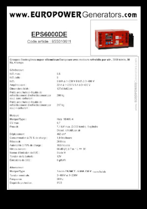 Diesel Generatoren Europower EPS6000DE (S)