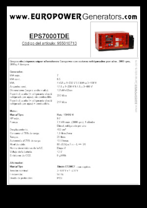 Diesel Generatoren Europower EPS7000TDE (S)