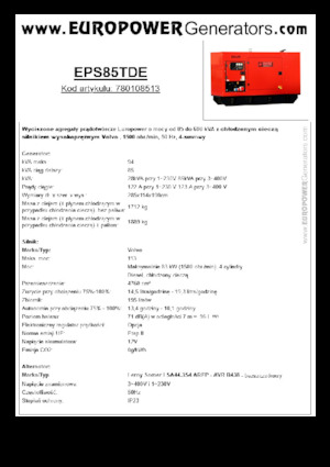 Diesel Generatoren Europower EPS85TDE (LS)