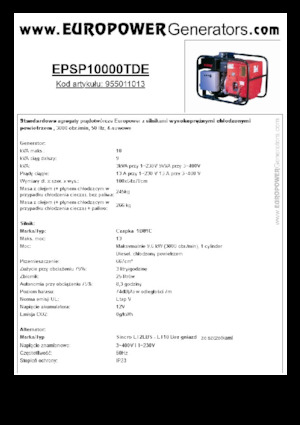 Diesel Generatoren Europower EPSP10000TDE (S)