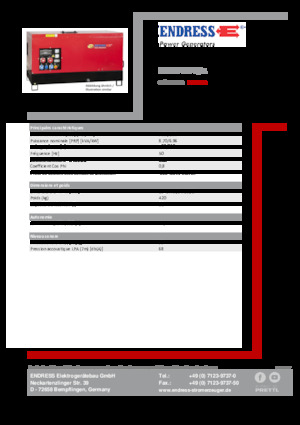 Diesel Generatoren Endress ESE 10 YW-B/A 