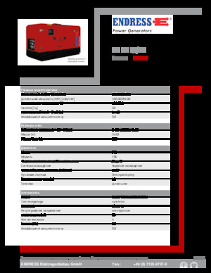 Diesel Generatoren Endress ESE 100 IW/MS 