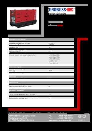 Diesel Generatoren Endress ESE 100 IW/RS