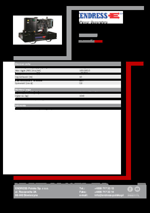 Diesel Generatoren Endress ESE 110 IW