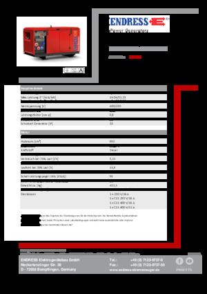 Diesel Generatoren Endress ESE 1306 DYS-GT ES ISO DI