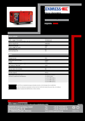Diesel Generatoren Endress ESE 1306 DYS-GT ES ISO DI