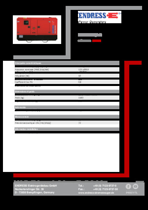 Diesel Generatoren Endress ESE 135 IW/AS