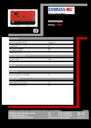 Diesel Generatoren Endress ESE 175 IW/AS