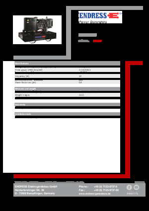 Diesel Generatoren Endress ESE 190 IW