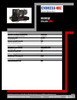 Diesel Generatoren Endress ESE 190 IW
