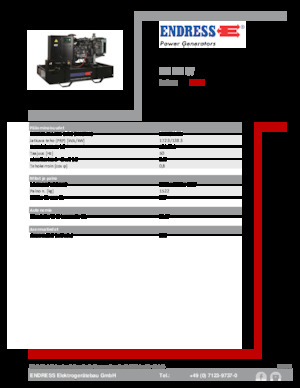 Diesel Generatoren Endress ESE 190 IW
