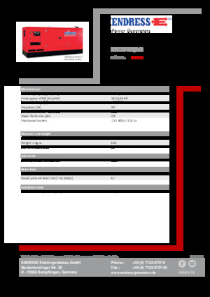Diesel Generatoren Endress ESE 20 YW/AS 