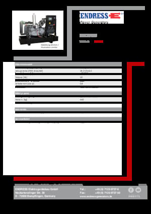 Diesel Generatoren Endress ESE 20 YW 