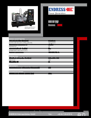 Diesel Generatoren Endress ESE 20 YW 