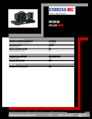 Diesel Generatoren Endress ESE 275 IW