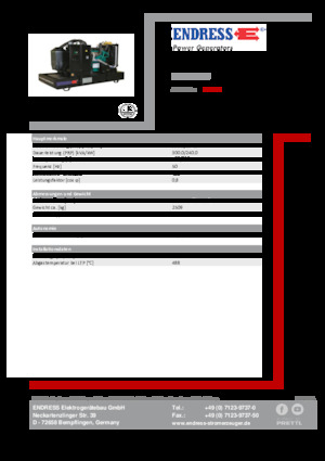 Diesel Generatoren Endress ESE 330 IW