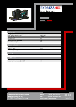 Diesel Generatoren Endress ESE 330 IW