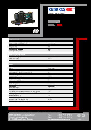 Diesel Generatoren Endress ESE 465 VW 