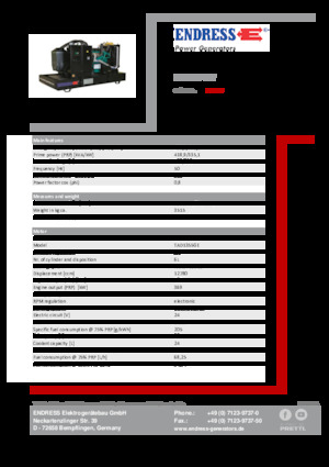 Diesel Generatoren Endress ESE 465 VW 