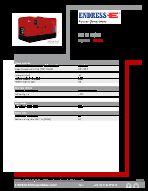 Diesel Generatoren Endress ESE 60 IW/MS 