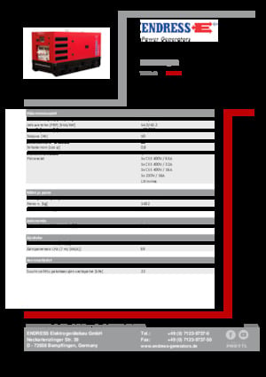 Diesel Generatoren Endress ESE 60 IW/RS