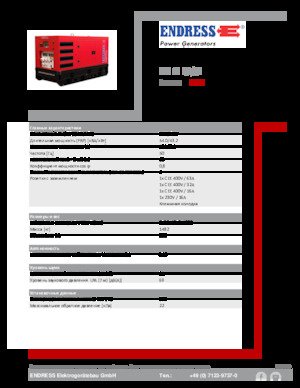 Diesel Generatoren Endress ESE 60 IW/RS