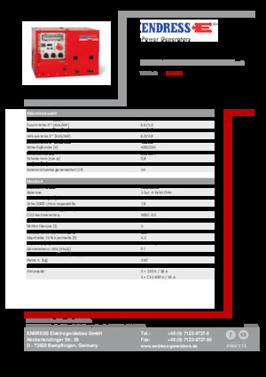 Benzine Generatoren Endress ESE 608 DHG ES DI ISO Duplex Silent