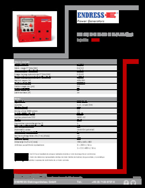 Benzine Generatoren Endress ESE 608 DHG ES DI ISO Duplex Silent