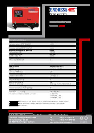 Benzine Generatoren Endress ESE 608 DYS-GT ES DI