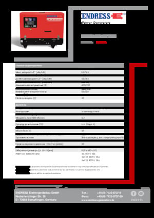 Benzine Generatoren Endress ESE 608 DYS-GT ES DI
