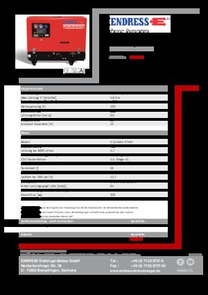 Benzine Generatoren Endress ESE 608 YS-GT ES DI