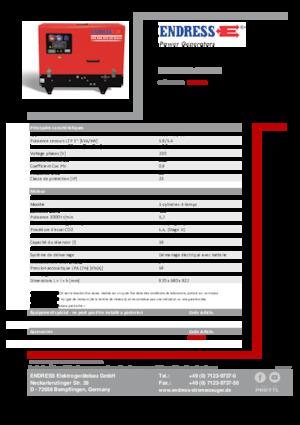 Benzine Generatoren Endress ESE 608 YS-GT ES DI