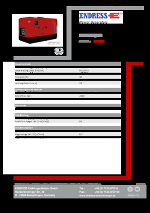 Diesel Generatoren Endress ESE 80 IW/MS