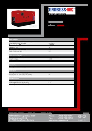 Diesel Generatoren Endress ESE 80 IW/MS