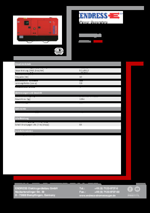 Diesel Generatoren Endress ESE 90 IW/AS
